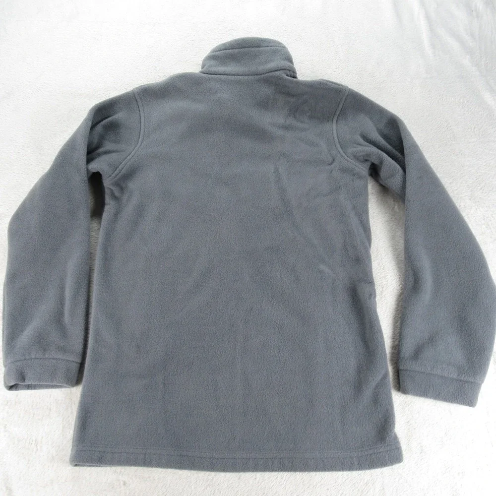 Columbia Jacket Youth Large 14/16 Gray Pockets Fleece Full Zip Super Soft Hiking